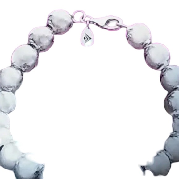 Silpada Sterling Silver Beaded Bracelet with lobster claw clasp - Picture 3 of 5